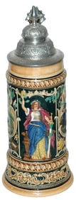Bavaria Soldier and Shooting Side Scenes Stein