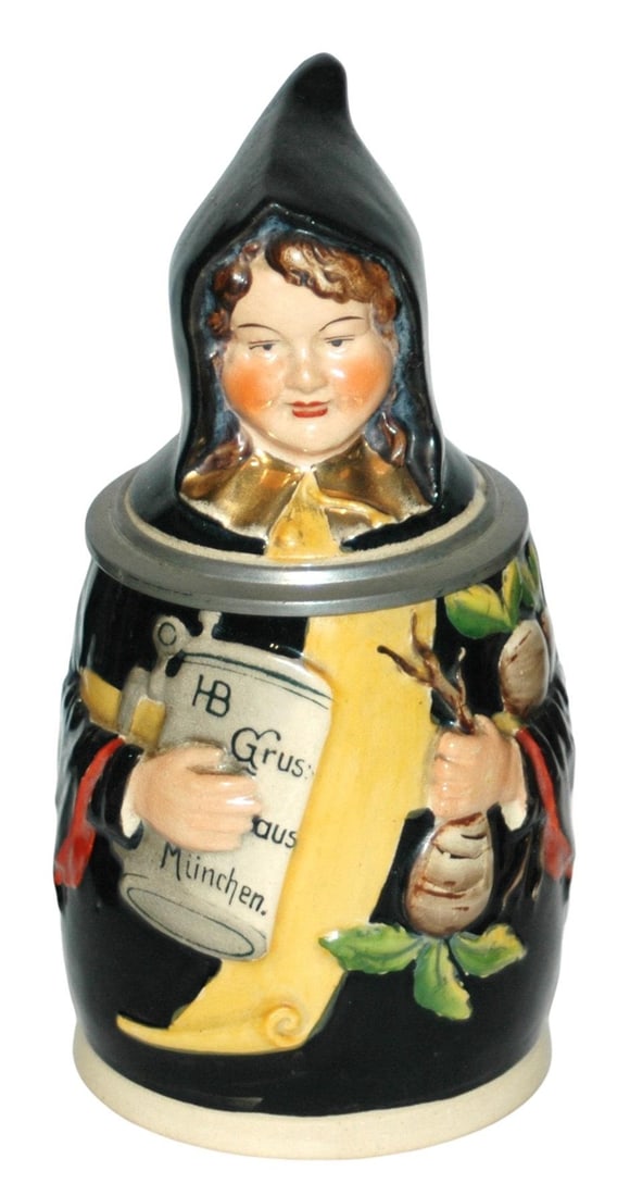 Munich Child w Radishes Character Stein (1 of 4)