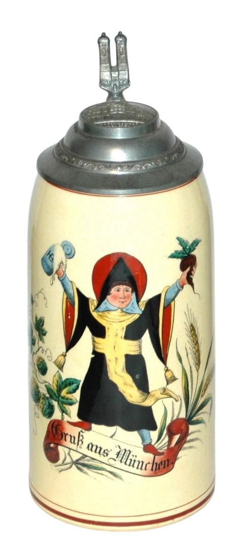 1L Munich Child w Stein Radish & Hofbrauhaus Lid (1 of 4)