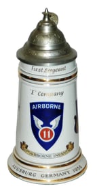 US Cold War 511th Airborn 1956 Regimental Stein
