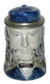 Scottsman Soldier w Muttonchops Character Stein