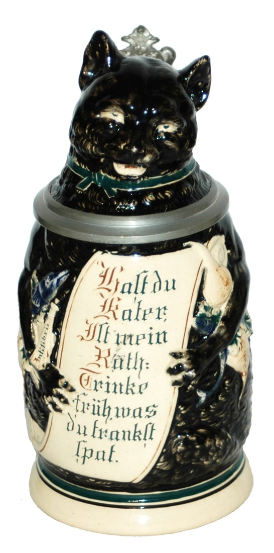 Cat w Radishes & Verse Character Stein (1 of 4)