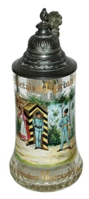 Super RARE Glass Kaiserjaeger Regimental Stein