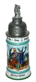 Regimental Jager Bat 1 Stein w 2 Scenes & Roster