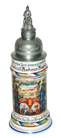 Regimental 7 Bayr Inft Stein Screw Off Finial