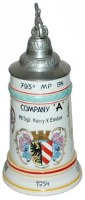 US Cold War Regimental MP Company 1954 Guns Finial