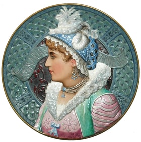 PAIR of Impressive Villeroy & Boch Dresden Plaques