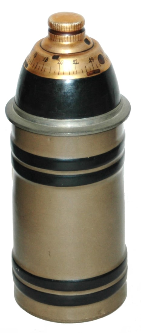 Artillery Shell Porelain Character Stein  w Litho (1 of 3)