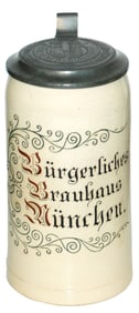 1L Burgerliches Brauhaus Munich Brewery Stein