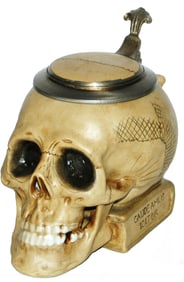 Skull on a Book Character Stein