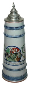 3-1/2L Franz Ringer Well Dressd Man Drinking Stein