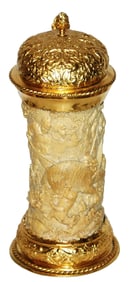 Carved Bone 2L Stein