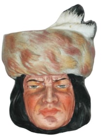 Bohne Porcelain Indian Character Toothpick Holder