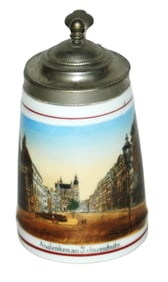 Andenkenan Schweidnitz Porcelain 1/8L Stein