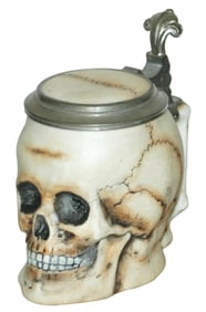 Bohne Porcelain 1/4L  Character Skull Stein