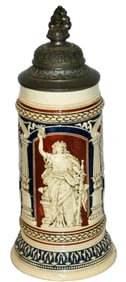 Germania Monument Stein w Iron Cross on Sides