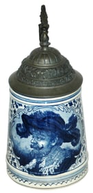 Royal Bonn Man w Fancy Hat Pottery Stein