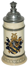 Heraldic Shield Dated 1897 Hanke Stein