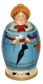 Woman w Hat & Umbrella Character Stein
