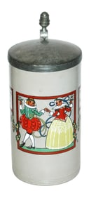 1L Franz Ringer Fancy Dressed Couple 1914  Stein