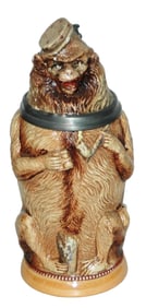 Diesinger Student Monkey w Pipe & Cap Stein