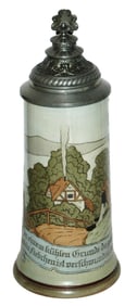Man w Dog Watches a Couple Stein