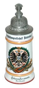 Imperial Eagle Shooting Contest Stein w Litho