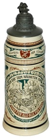 2L Fireman w Implements D&B Relief Stein