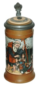 Mettlach Man Storytelling w Children Stein