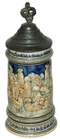 Lots of Chickens Dumler & Breiden Relief Stein