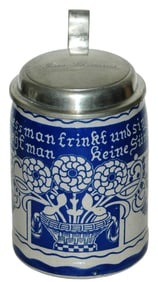 Franz Ringer Floral & Verse Stoneware Stein