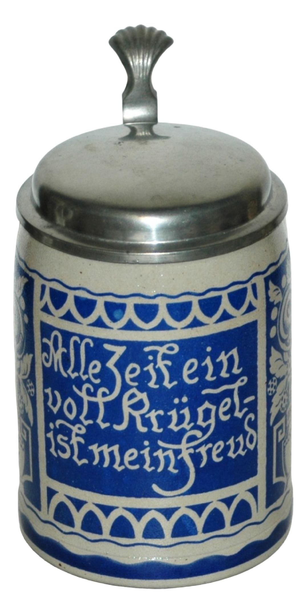 Franz Ringer Floral & Verse Stoneware Stein (1 of 4)