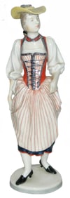 Nymphenberg Porcelain Girl in Ethnic Dress Figure
