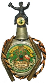 Regimental Flask Applied Bullets Soldier Screw Cap