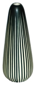 V & B Mettlach 10" Vase Line Design