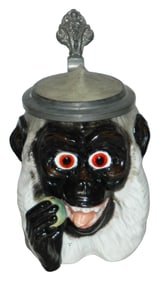 Uncommon 3/10L Monkey wFruit Bohne Character Stein