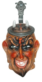 1/4L Satan Devil Bohne Character Stein