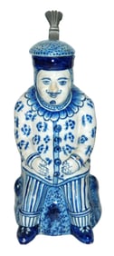 Uncommon Asian Man French Faience Character Stein