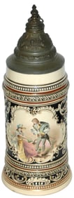 1L Well Dressed Couple Stein w Fancy Lid