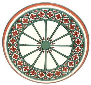 Mettlach Art Nouveau Etched Trivet