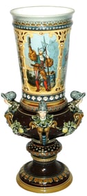 Mettlach 15" Pokal Landsknecht Woman & Musician