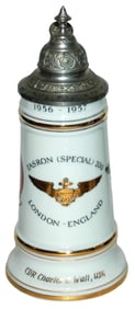 US Cold War Regimental Stein w Music Box Base
