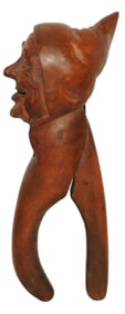 Black Forest Carved Wood  Dwarf Nutcracker