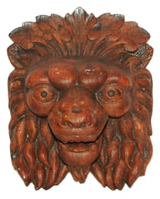Lion Mask Terracotta Wall Hanging