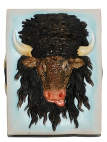 Bohne Porcelain Bison Character Covered Box