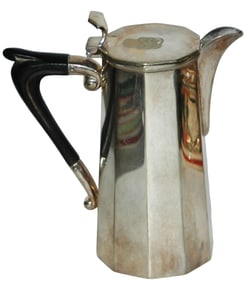 Early Colonial Silver Chocolate Pot w Touch Marks