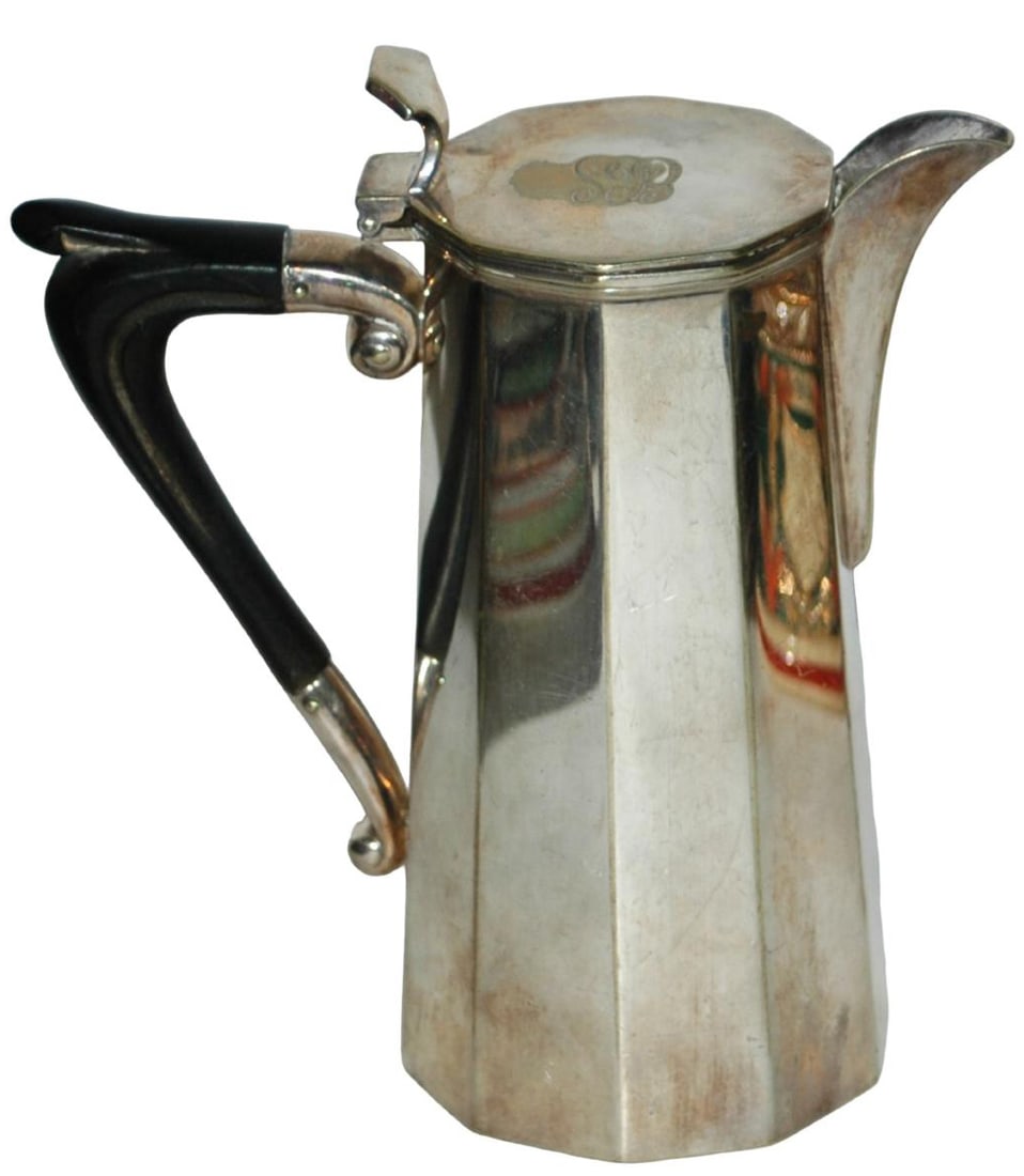 Early Colonial Silver Chocolate Pot w Touch Marks (1 of 4)