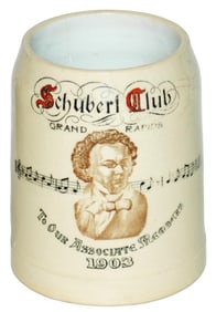 Schubert Music Club 1903 Grand Rapid MI Mug