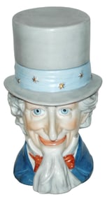 Schierholz Porcelain Uncle Sam in Color Stein