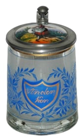 Sandy Frit Enamel Floral Stein w Target Woman Lid